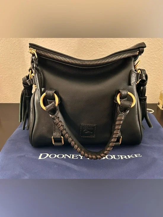 Dooney & Burke Micro Florentine Satchel Black - Picture 2 of 7